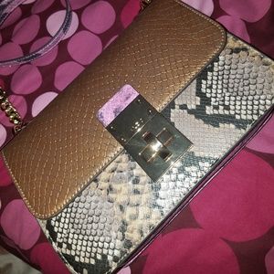 EUC gorgeous fake snakeskin Aldo Shoes Satchel Bag